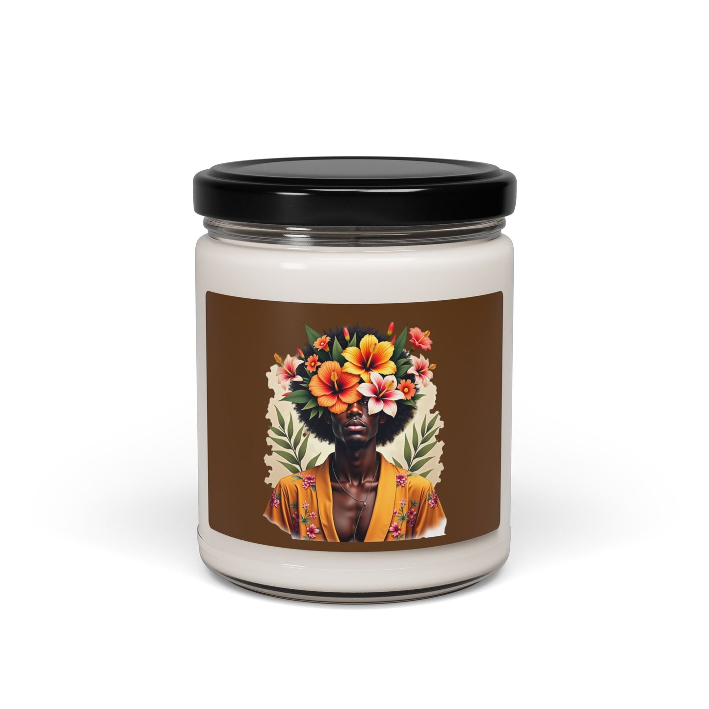 Flower Fusion Man Scented Soy Candle, 9oz