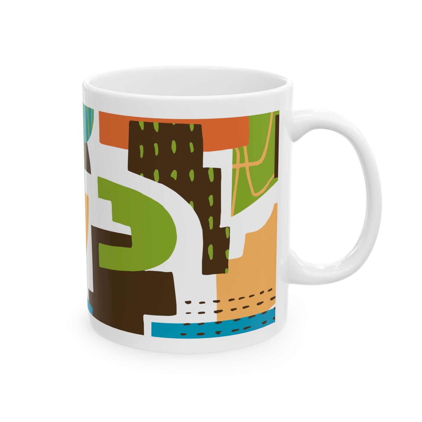 Retro Ceramic Mug, (11oz, 15oz)